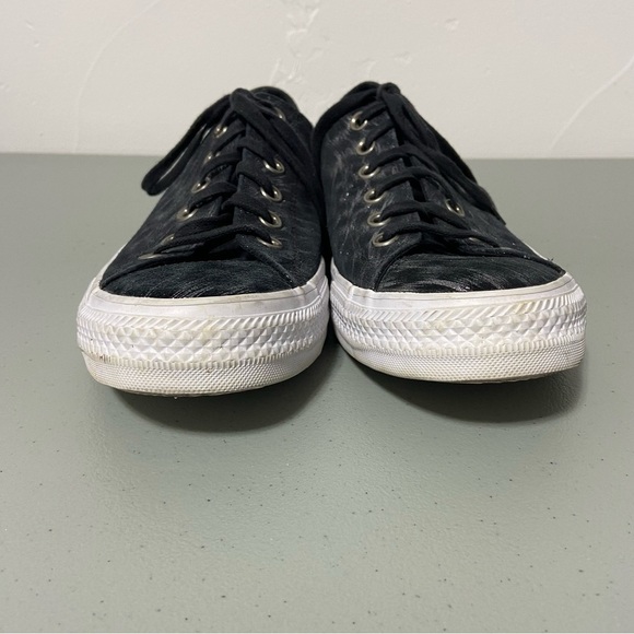 Converse All Start Animal Print Leopard Cheetah Women's 9.5 Black White Sneakers - Picture 3 of 10